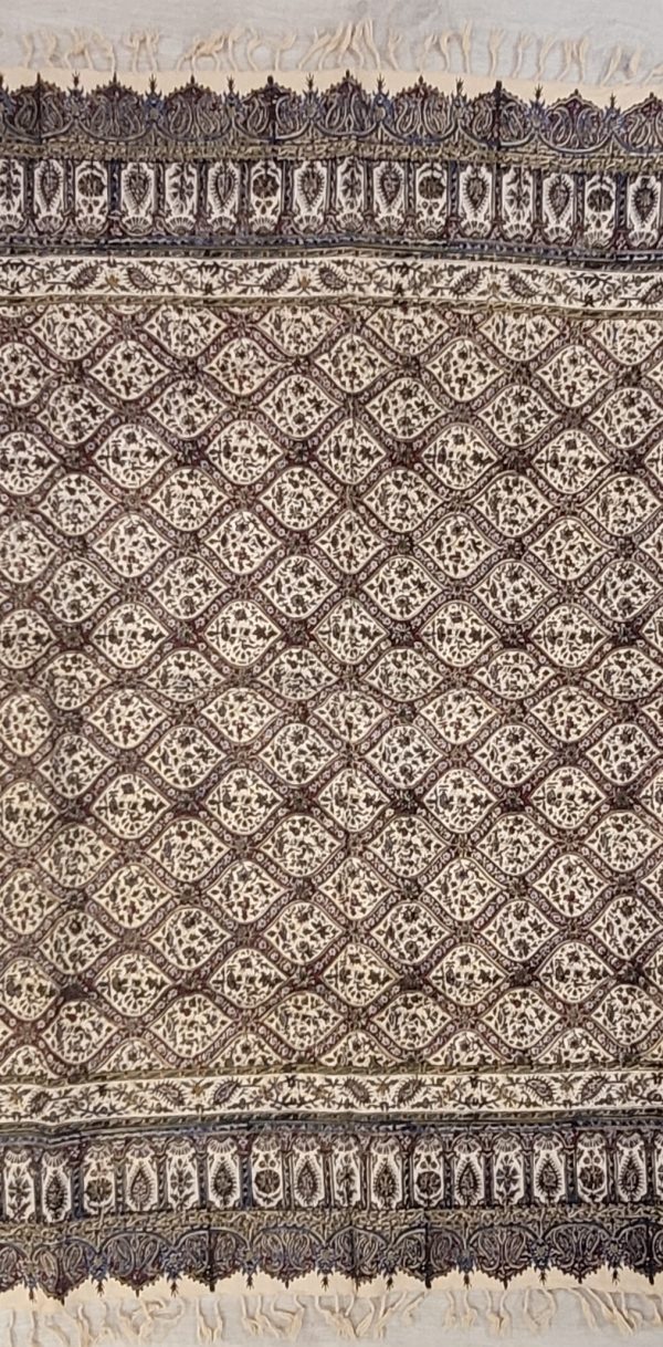 Algodón Estampado, 120 cm x 120 cm, Ghalamkar; Mantel, Tapiz - Imagen 3