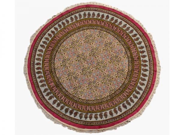 Mantel Estampado Ghalamkar, Redondo, 150 cm