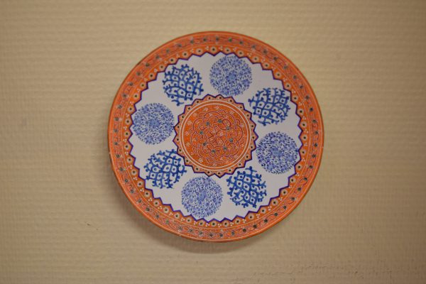 Plato esmaltado liso Minakari - 17 cm