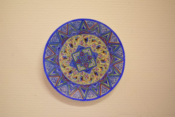 Plato esmaltado liso Minakari - 17 cm
