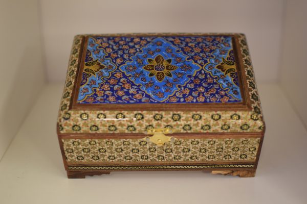 Caja Khatamkari - 18 CM