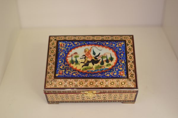 Caja Khatamkari - 14 CM - Imagen 2