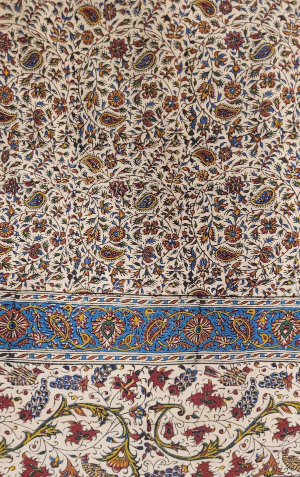 Algodón Estampado, 220 cm x 280 cm, Ghalamkar; Mantel, Tapiz, Cubrecama, Cubresofá - Imagen 3