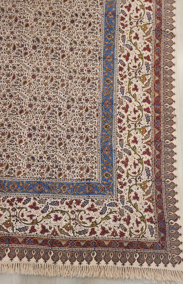 Algodón Estampado, 220 cm x 280 cm, Ghalamkar; Mantel, Tapiz, Cubrecama, Cubresofá - Imagen 2