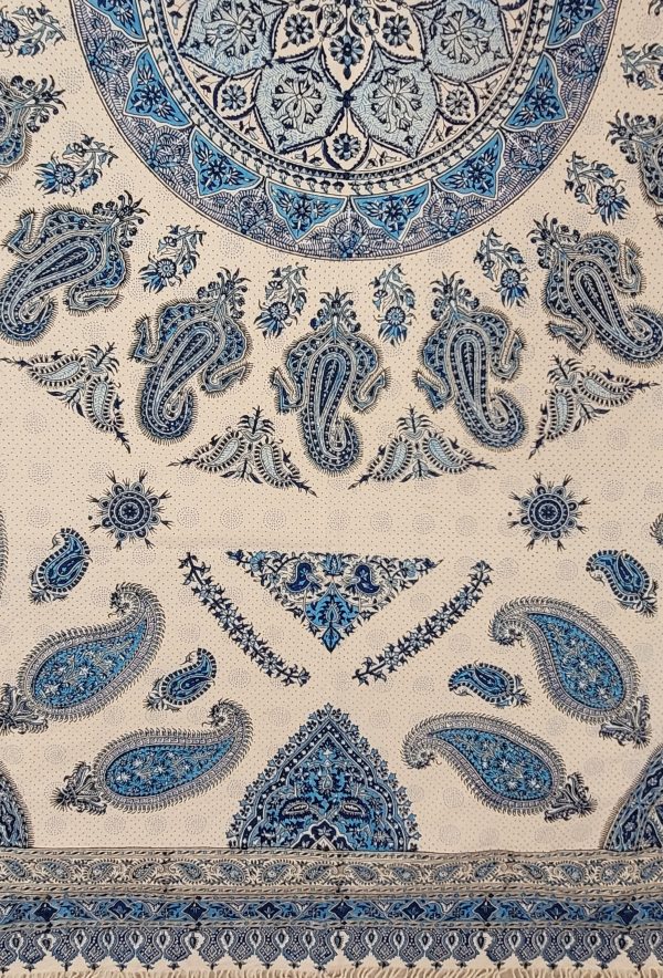 Algodón estampado a mano,160 cm x 240 cm, Ghalamkar - Imagen 2