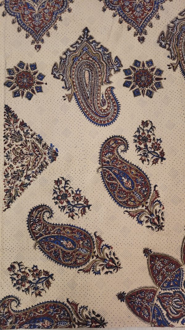 Algodón estampado a mano, 220x280cm,Ghalamkar - Imagen 3