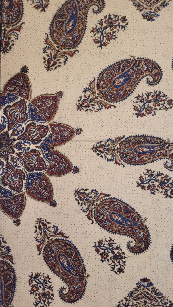 Algodón estampado a mano, 220x280cm,Ghalamkar