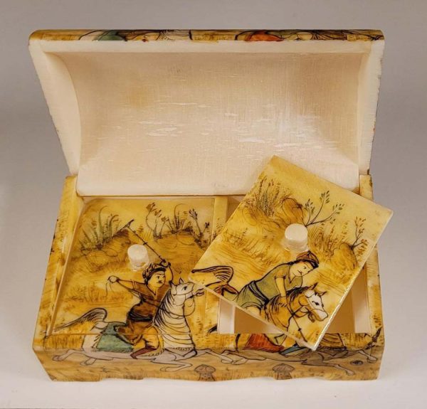 Cofre / Cajita de hueso de camello, 9cm - Imagen 2