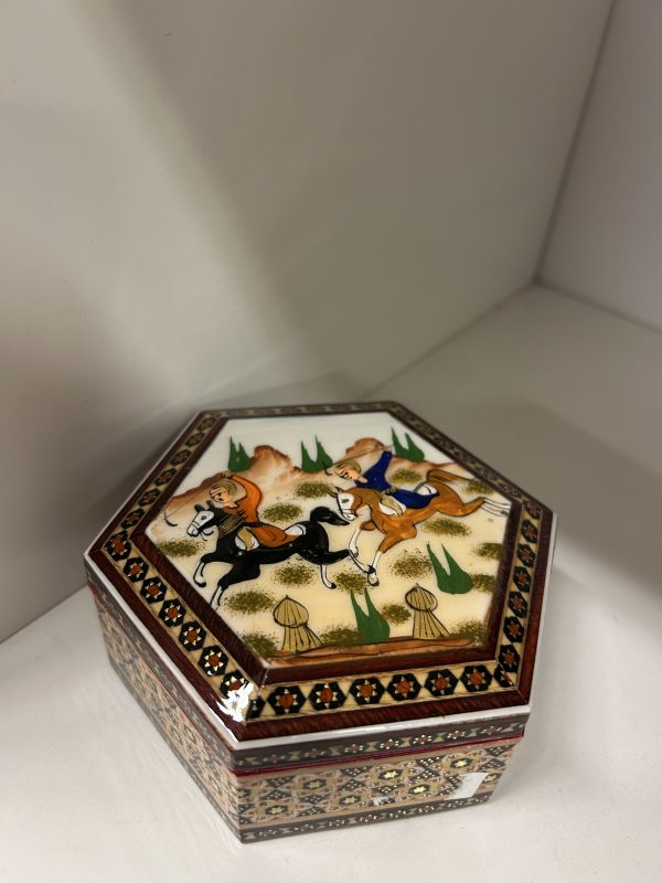 Caja Khatamkari – 12 CM